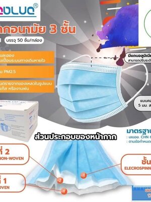 Sureblue Disposable Face Mask 3 Ply Earloop