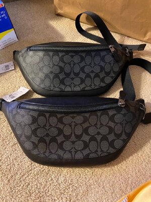 New COACH WARREN BELT BAG IN SIGNATURE CANVAS
