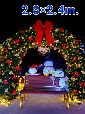 ซุ้มต้อนรับทั้งชุด ขนาดใหญ่ สวยแน่อน สิ่งที่คุณต้องมีในการตกแต่งธีมคริสต์มาส