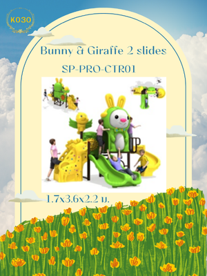 Bunny & Giraffe 2 slides