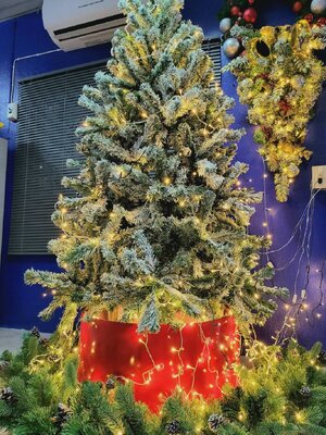 ให้เช่าต้นคริสต์มาสปลอมหิมะ ขนาด5ฟุต