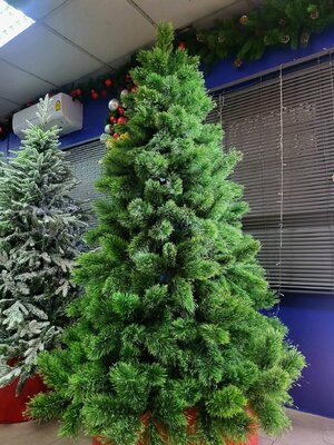 ต้นคริสต์มาสปลอมใบสนนอกพุ่มแน่น 210cm.