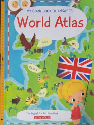 BIG FLAP BOOK SIZE 42X31 CM **KNOWLEDGE BOOK** ♥️MY GIANT BOOK OF ANSWERS: WORLD ATLAS