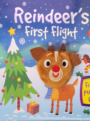 FINGER PUPPET BOARD BOX** 🍅🍅REINDEER'S FIRST FLIGHT FINGER PUPPET FUN BOOK