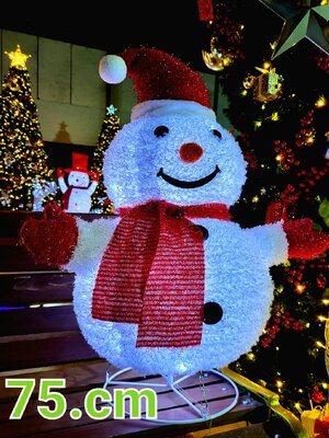 สโนว์แมนไฟ 75cm. สิ่งที่คุณต้องมีในการตกแต่งธีมคริสต์มาส