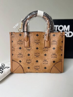 New Mcm München small Tote in Visetos