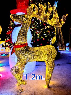 เรนเดียร์ 1.2เมตร ไฟ ทอง สิ่งที่คุณต้องมีในการตกแต่งธีมคริสต์มาส