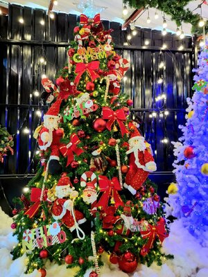 ให้เช่าต้นคริสต์มาสปลอม ขนาด10ฟุต พร้อมตกแต่งครบมาตราฐาน