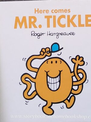 BOARD BOOK ** 👉LITTLE MISS&MR.MEN👍 🍅🍅HERE COMES MR.TICKLE by Roger Hargreaues