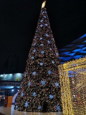 ให้เช่าต้นคริสต์มาสปลอมกรวย ขนาด18เมตร พร้อมตกแต่งครบมาตราฐาน