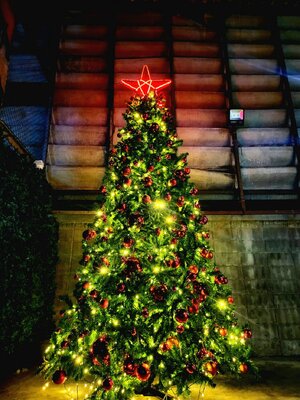 ต้นคริสต์มาสปลอมยุโรปขนาด12ฟุตพร้อมประดับ