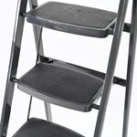 บันไดเหล็ก 5 ขั้น มีราวจับ รับน้ำหนักได้ 150 KG สีเทา XD-5