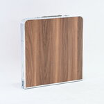 โต๊ะสนามพับได้อลูมิเนียม ปรับความสูงได้ 3 ระดับ 60x120x70 cm สีน้ำตาลเข้ม TC-R1260 โต๊ะสนามพับได้อลูมิเนียม ปรับความสูงได้ 3 ระดับ 60x120x70 cm สีน้ำตาลเข้ม TC-R1260