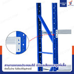 ชั้นวางของในโรงงาน 4 ชั้น 60x100x200cm สีขาว-น้ำเงิน (ขาประกอบ)