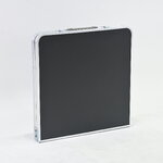 โต๊ะสนามพับได้อลูมิเนียม ปรับความสูงได้ 3 ระดับ 60x120x70 cm สีดำ TC-R1260 โต๊ะสนามพับได้อลูมิเนียม ปรับความสูงได้ 3 ระดับ 60x120x70 cm สีดำ TC-R1260