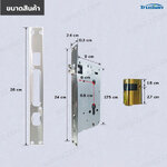 กลอนประตูดิจิตอล Smart Digital Door Lock สแกนลายนิ้วมือ รหัสผ่าน IC การ์ด F32M3 กลอนประตูดิจิตอล Smart Digital Door Lock สแกนลายนิ้วมือ รหัสผ่าน IC การ์ด F32M3