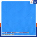 พาเลทพลาสติก HDPE หน้าทึบ แบบ 4 ขา 40x60x12 cm สีฟ้า 6004