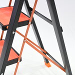บันไดเหล็ก 4 ขั้น มีราวจับ รับน้ำหนักได้ 150 KG สีดำ-ส้ม HH-4 บันไดเหล็ก 4 ขั้น มีราวจับ รับน้ำหนักได้ 150 KG สีดำ-ส้ม HH-4