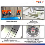 เตาแก๊สหัวเดี่ยว แรงดันสูง เตาอุตสาหกรรม อ่างน้ำ+ก๊อก 95x80x85 ซม. TRB