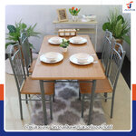 ชุดโต๊ะรับประทานอาหาร โต๊ะกินข้าว 4 ที่นั่ง 67x120x72 ซม. 403-11S