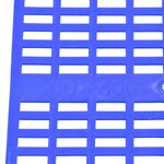 เเผ่นสเเลทพลาสติก แผ่นรองกรงสัตว์เลี้ยง 30x60x3 cm สีน้ำเงิน