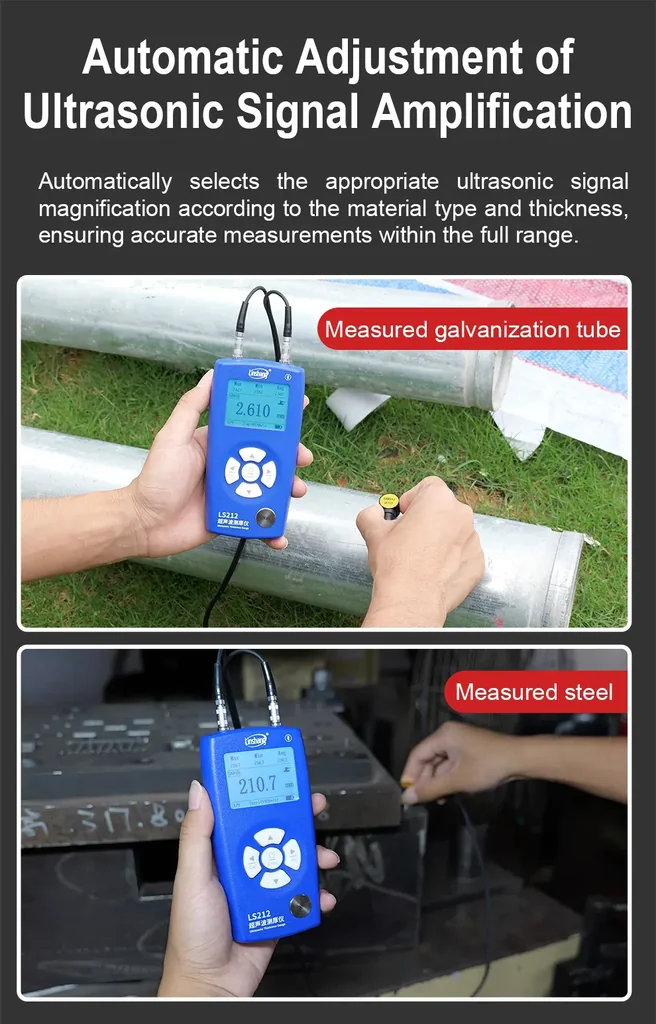 เครื่องวัดความหนาวัสดุ Ultrasonic Thickness Gauge Linshang LS212 เครื่องวัดความหนาวัสดุ Ultrasonic Thickness Gauge Linshang LS212