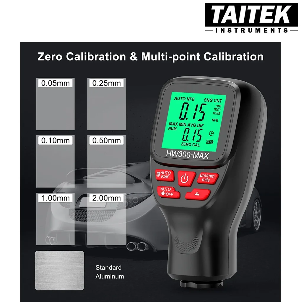 เครื่องวัดความหนาผิวเคลือบ Coating Thickness Gauge รุ่น HW300-MAX ช่วงการวัด 0~2000um ความละเอียด 1um เครื่องวัดความหนาผิวเคลือบ Coating Thickness Gauge รุ่น HW300-MAX ช่วงการวัด 0~2000um ความละเอียด 1um