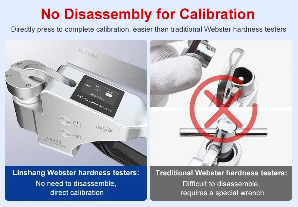 เครื่องทดสอบความแข็ง Webster Hardness Tester Linshang LS255 เครื่องทดสอบความแข็ง Webster Hardness Tester Linshang LS255