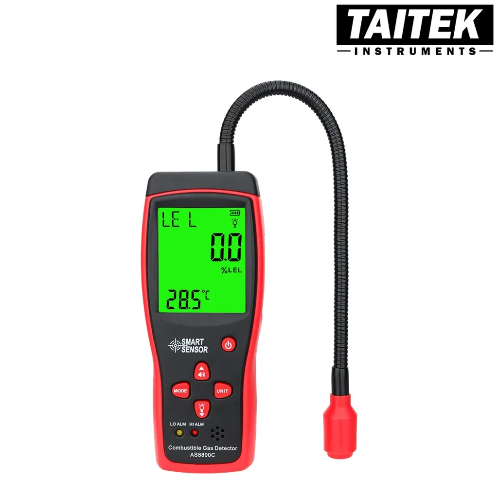 เครื่องตรวจจับก๊าซไวไฟ Combustible Gas Detector SMART SENSOR รุ่น AS8800C พร้อมจอแสดงผล LCD เครื่องตรวจจับก๊าซไวไฟ Combustible Gas Detector SMART SENSOR รุ่น AS8800C พร้อมจอแสดงผล LCD