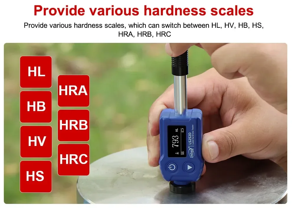 เครื่องวัดความแข็ง Leeb Hardness Tester Linshang LS252D เครื่องวัดความแข็ง Leeb Hardness Tester Linshang LS252D