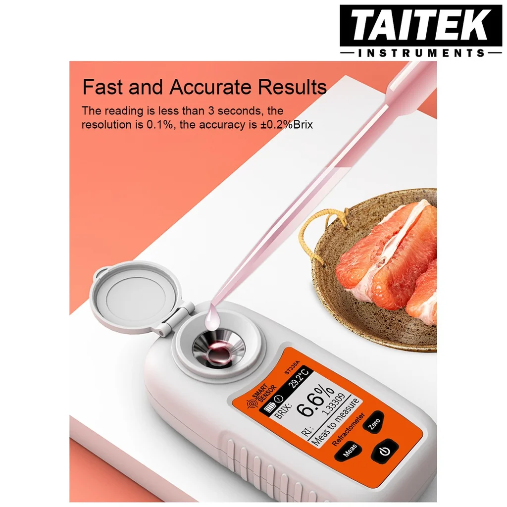 เครื่องวัดความหวาน Sugar Brix Refractometer SMART SENSOR รุ่น ST355A 0.0%~55.0% Brix เครื่องวัดความหวาน Sugar Brix Refractometer SMART SENSOR รุ่น ST355A 0.0%~55.0% Brix