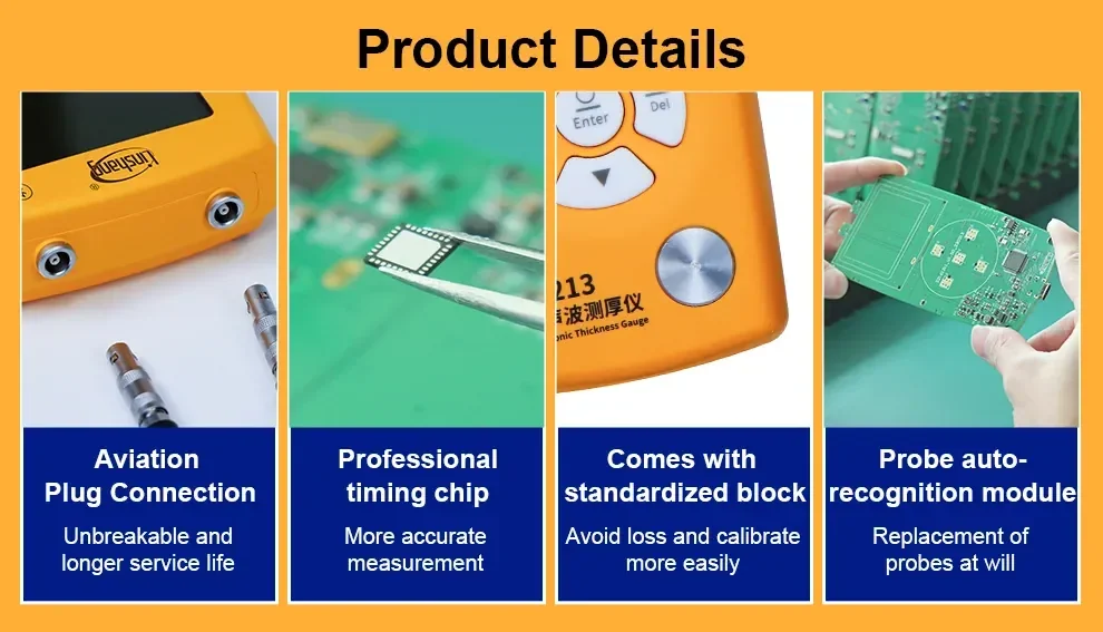 เครื่องวัดความหนาวัสดุ Ultrasonic Thickness Gauge Linshang LS213 เครื่องวัดความหนาวัสดุ Ultrasonic Thickness Gauge Linshang LS213