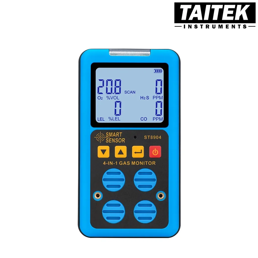 เครื่องตรวจจับก๊าซ Multifunctional Gas Detector SMART SENSOR รุ่น ST8904 4 in 1 LEL O2 H2S CO เครื่องตรวจจับก๊าซ Multifunctional Gas Detector SMART SENSOR รุ่น ST8904 4 in 1 LEL O2 H2S CO
