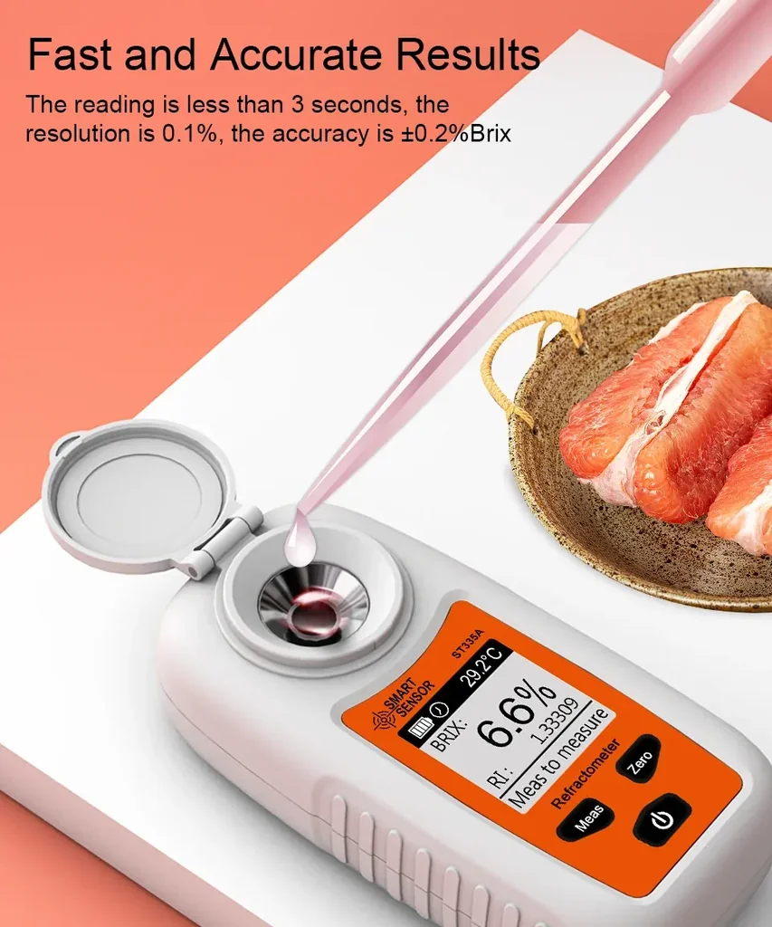 เครื่องวัดความหวาน Sugar Brix Refractometer SMART SENSOR ST355A เครื่องวัดความหวาน Sugar Brix Refractometer SMART SENSOR ST355A