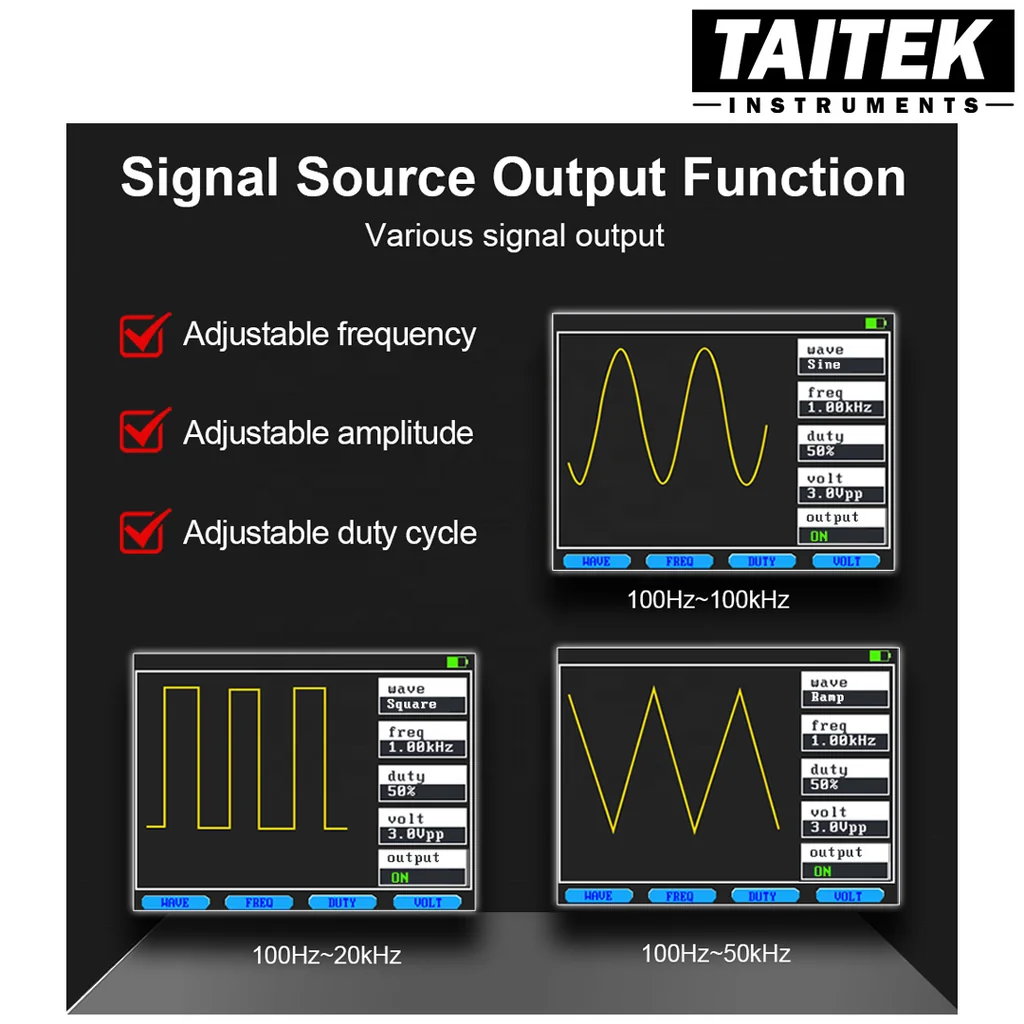 ออสซิลโลสโคปมัลติมิเตอร์ 3in1 Digital Multimeter+Oscilloscope+Signal Generator GVDA รุ่น GD188 ออสซิลโลสโคปมัลติมิเตอร์ 3in1 Digital Multimeter+Oscilloscope+Signal Generator GVDA รุ่น GD188