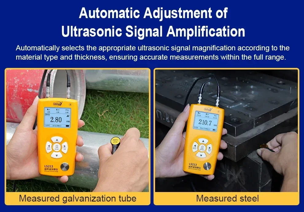 เครื่องวัดความหนาวัสดุ Ultrasonic Thickness Gauge Linshang LS213 เครื่องวัดความหนาวัสดุ Ultrasonic Thickness Gauge Linshang LS213