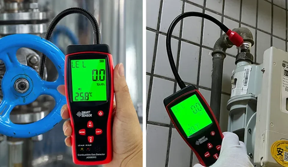เครื่องตรวจจับก๊าซไวไฟ Combustible Gas Detector SMART SENSOR AS8800C เครื่องตรวจจับก๊าซไวไฟ Combustible Gas Detector SMART SENSOR AS8800C