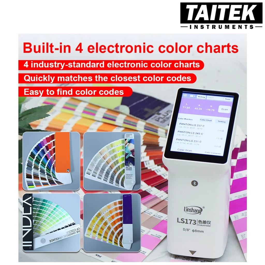 เครื่องวัดสี Multifunctional Colorimeter Linshang รุ่น LS173 Measuring aperture 8mm Illumination geometry D/8 เหมาะกับการใช้งานอเนกประสงค์ ครอบคลุมการวัดสีหลากหลายรูปแบบ