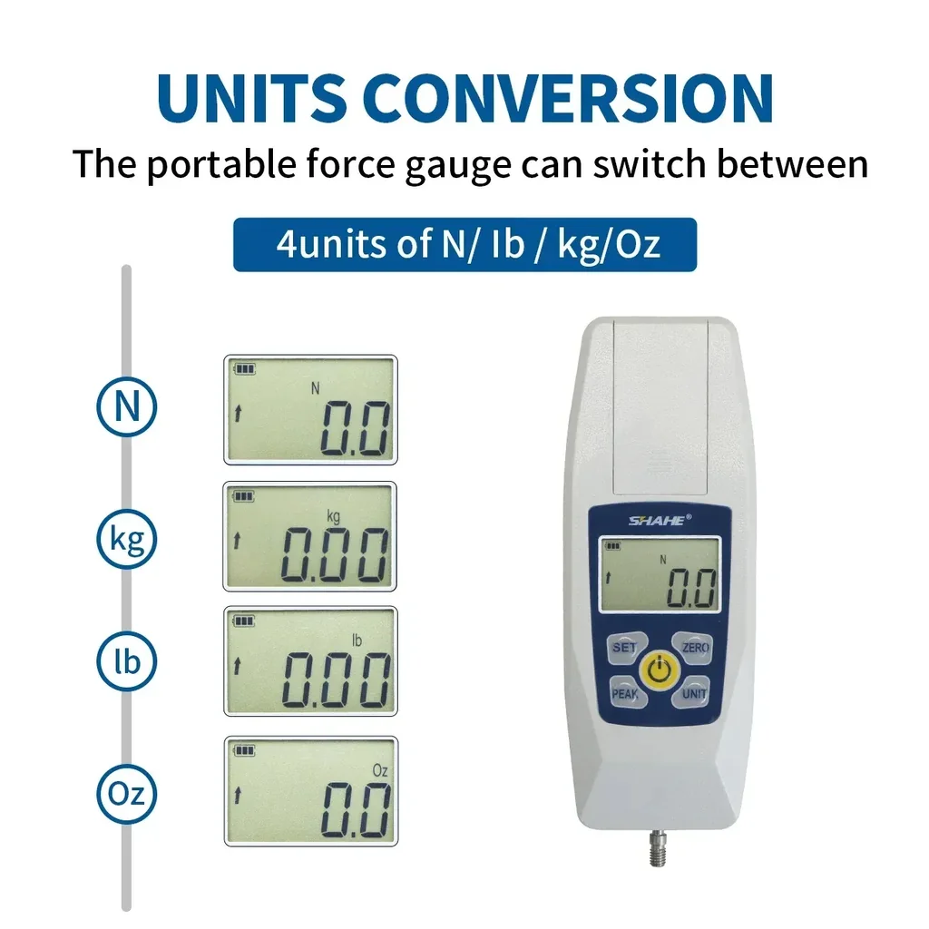 เครื่องวัดแรงดึง/แรงกด Digital Force Gauge SHAHE KF-500N เครื่องวัดแรงดึง/แรงกด Digital Force Gauge SHAHE KF-500N