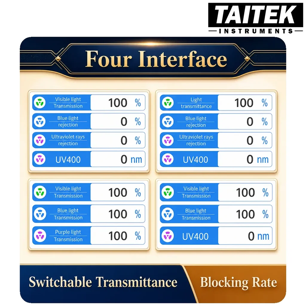 เครื่องวัดการส่งผ่านแสง Transmission Meter Linshang รุ่น LS108 ทดสอบการป้องกันแสงสีม่วง 395nm แสงสีฟ้า 430nm Visible Light สำหรับเลนส์แว่นตา แว่นกันแดดระดับมืออาชีพ เครื่องวัดการส่งผ่านแสง Transmission Meter Linshang รุ่น LS108 ทดสอบการป้องกันแสงสีม่วง 395nm แสงสีฟ้า 430nm Visible Light สำหรับเลนส์แว่นตา แว่นกันแดดระดับมืออาชีพ