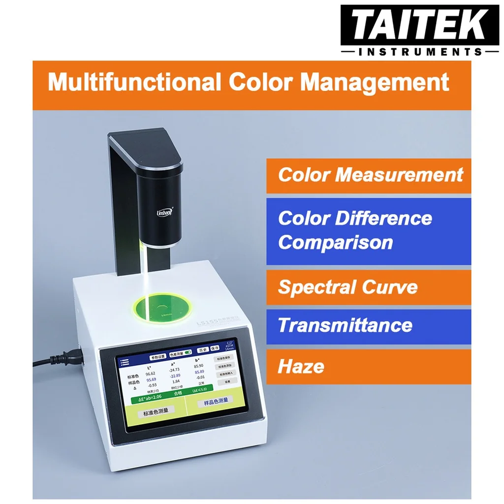 เครื่องวัดสีและความขุ่นมัว Multifunctional Color Haze meter Linshang รุ่น LS155 Measuring aperture 5mm/14mm Illumination geometry D/0° เหมาะกับการวัดสีของเหลว ความขุ่นมัว การส่งผ่านแสง การส่งผ่านสเปกตรัม ความใส ความขุ่น เครื่องวัดสีและความขุ่นมัว Multifunctional Color Haze meter Linshang รุ่น LS155 Measuring aperture 5mm/14mm Illumination geometry D/0° เหมาะกับการวัดสีของเหลว ความขุ่นมัว การส่งผ่านแสง การส่งผ่านสเปกตรัม ความใส ความขุ่น