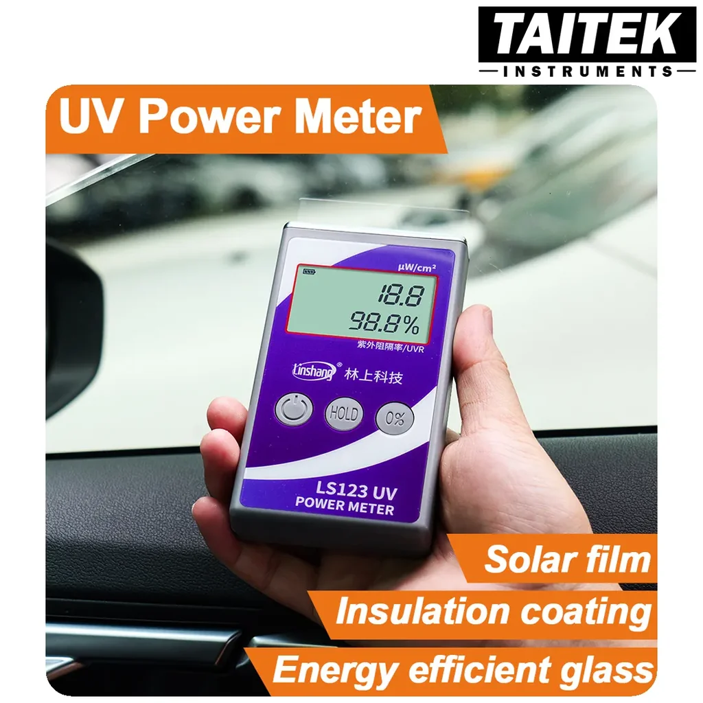 เครื่องวัดแสงยูวี UV Power Meter Linshang รุ่น LS123 Power 0-40000 μW/cm² Spectral 260nm-380nm Ultraviolet Radiometer/UV Intensity/Solar Film/Window Tint Meter เครื่องวัดแสงยูวี UV Power Meter Linshang รุ่น LS123 Power 0-40000 μW/cm² Spectral 260nm-380nm Ultraviolet Radiometer/UV Intensity/Solar Film/Window Tint Meter