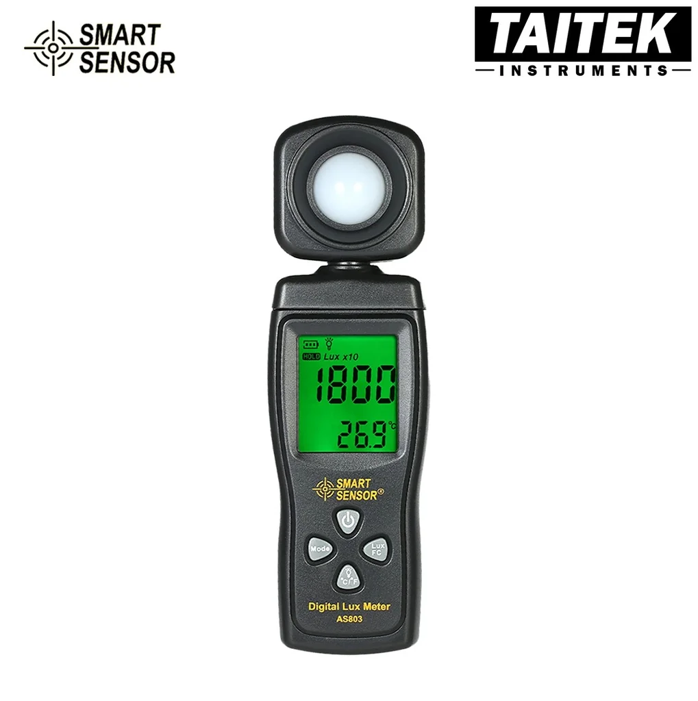 เครื่องวัดแสง Digital Lux Meter SMART SENSOR รุ่น AS803 ช่วงการวัด 0-200,000 Lux เครื่องวัดแสง Digital Lux Meter SMART SENSOR รุ่น AS803 ช่วงการวัด 0-200,000 Lux