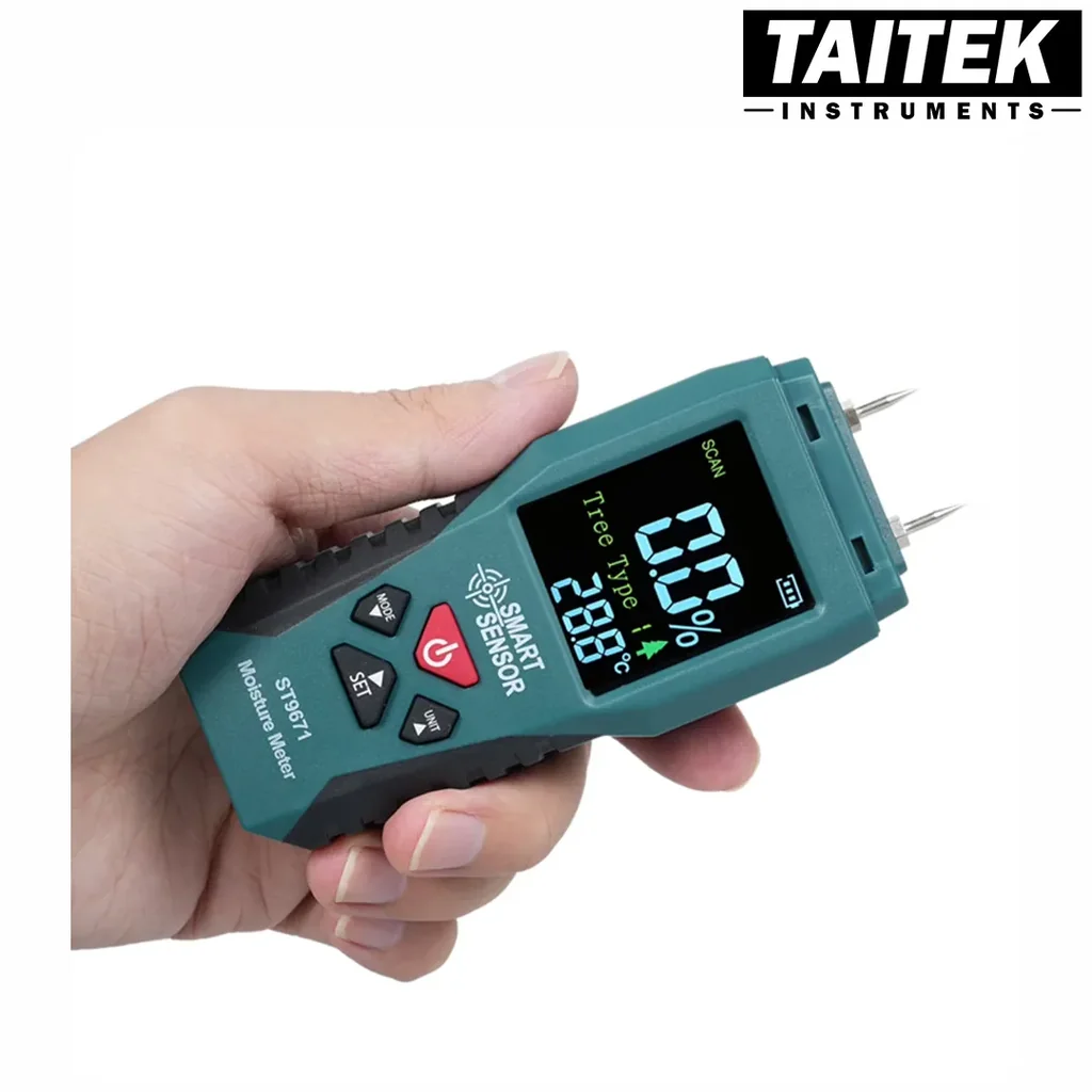 เครื่องวัดความชื้นไม้ Wood Moisture Meter SMART SENSOR รุ่น ST9671 ช่วงการวัด 2~70% ความละเอียด 0.1% เครื่องวัดความชื้นไม้ Wood Moisture Meter SMART SENSOR รุ่น ST9671 ช่วงการวัด 2~70% ความละเอียด 0.1%