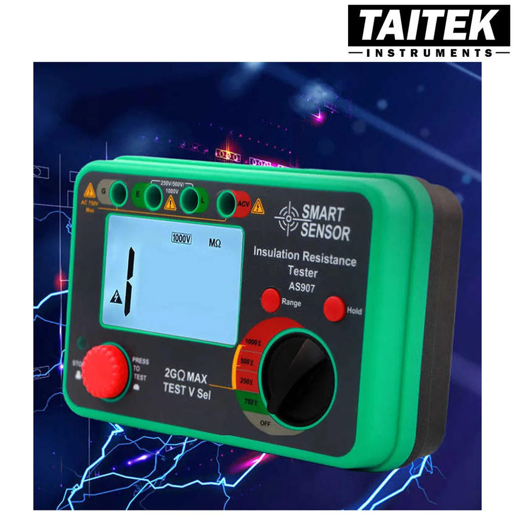 เครื่องทดสอบความเป็นฉนวน Insulation Resistance Tester SMART SENSOR รุ่น AS907 เครื่องทดสอบความเป็นฉนวน Insulation Resistance Tester SMART SENSOR รุ่น AS907