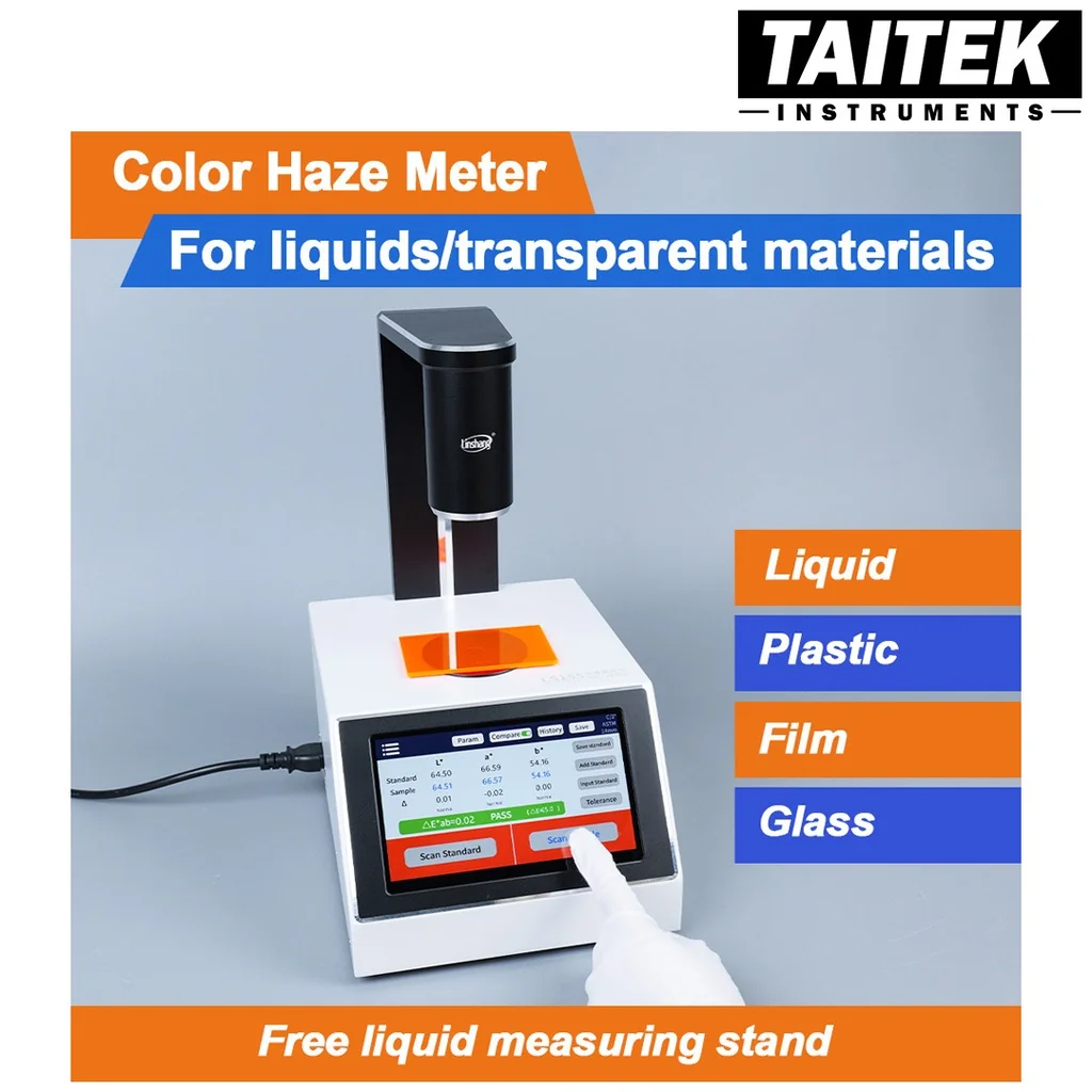 เครื่องวัดสีและความขุ่นมัว Multifunctional Color Haze meter Linshang รุ่น LS155 Measuring aperture 5mm/14mm Illumination geometry D/0° เหมาะกับการวัดสีของเหลว ความขุ่นมัว การส่งผ่านแสง การส่งผ่านสเปกตรัม ความใส ความขุ่น เครื่องวัดสีและความขุ่นมัว Multifunctional Color Haze meter Linshang รุ่น LS155 Measuring aperture 5mm/14mm Illumination geometry D/0° เหมาะกับการวัดสีของเหลว ความขุ่นมัว การส่งผ่านแสง การส่งผ่านสเปกตรัม ความใส ความขุ่น
