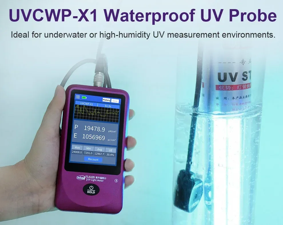 เครื่องวัดแสงยูวี UV Light Meter Linshang LS135 UVABC เครื่องวัดแสงยูวี UV Light Meter Linshang LS135 UVABC