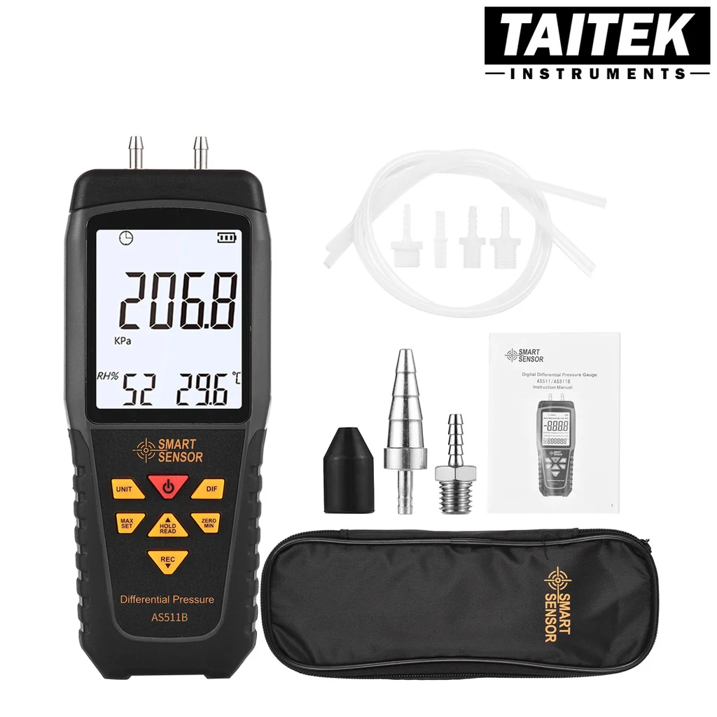 เครื่องวัดความดันต่าง Differential Pressure Meter SMART SENSOR รุ่น AS511B เครื่องวัดความดันต่าง Differential Pressure Meter SMART SENSOR รุ่น AS511B