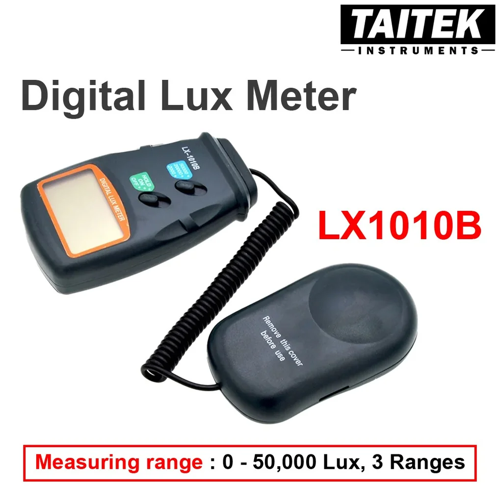 เครื่องวัดแสง Digital Lux Meter รุ่น LX1010B ช่วงการวัด 0-50,000 Lux, 3 ย่านการวัด เครื่องวัดแสง Digital Lux Meter รุ่น LX1010B ช่วงการวัด 0-50,000 Lux, 3 ย่านการวัด
