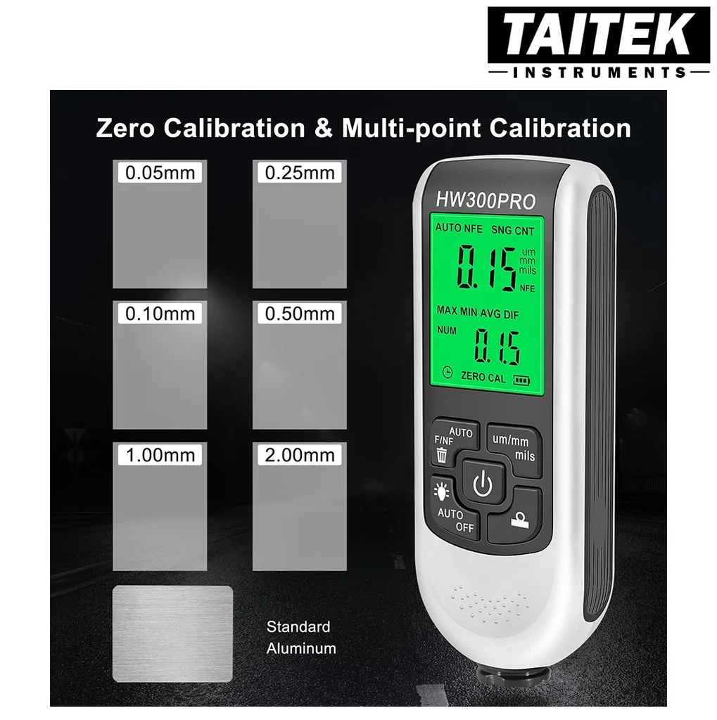 เครื่องวัดความหนาผิวเคลือบ Coating Thickness Gauge รุ่น HW300PRO ช่วงการวัด 0~2000um ความละเอียด 1um เครื่องวัดความหนาผิวเคลือบ Coating Thickness Gauge รุ่น HW300PRO ช่วงการวัด 0~2000um ความละเอียด 1um